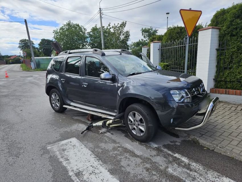 Wypadek w Czerwińsku nad Wisłą. Ranna 17-letnia rowerzystka